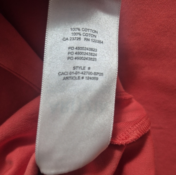 NWT Aritzia Babaton InterLock Memo T-shirs, Size Small, Cherry Red - Picture 10 of 10